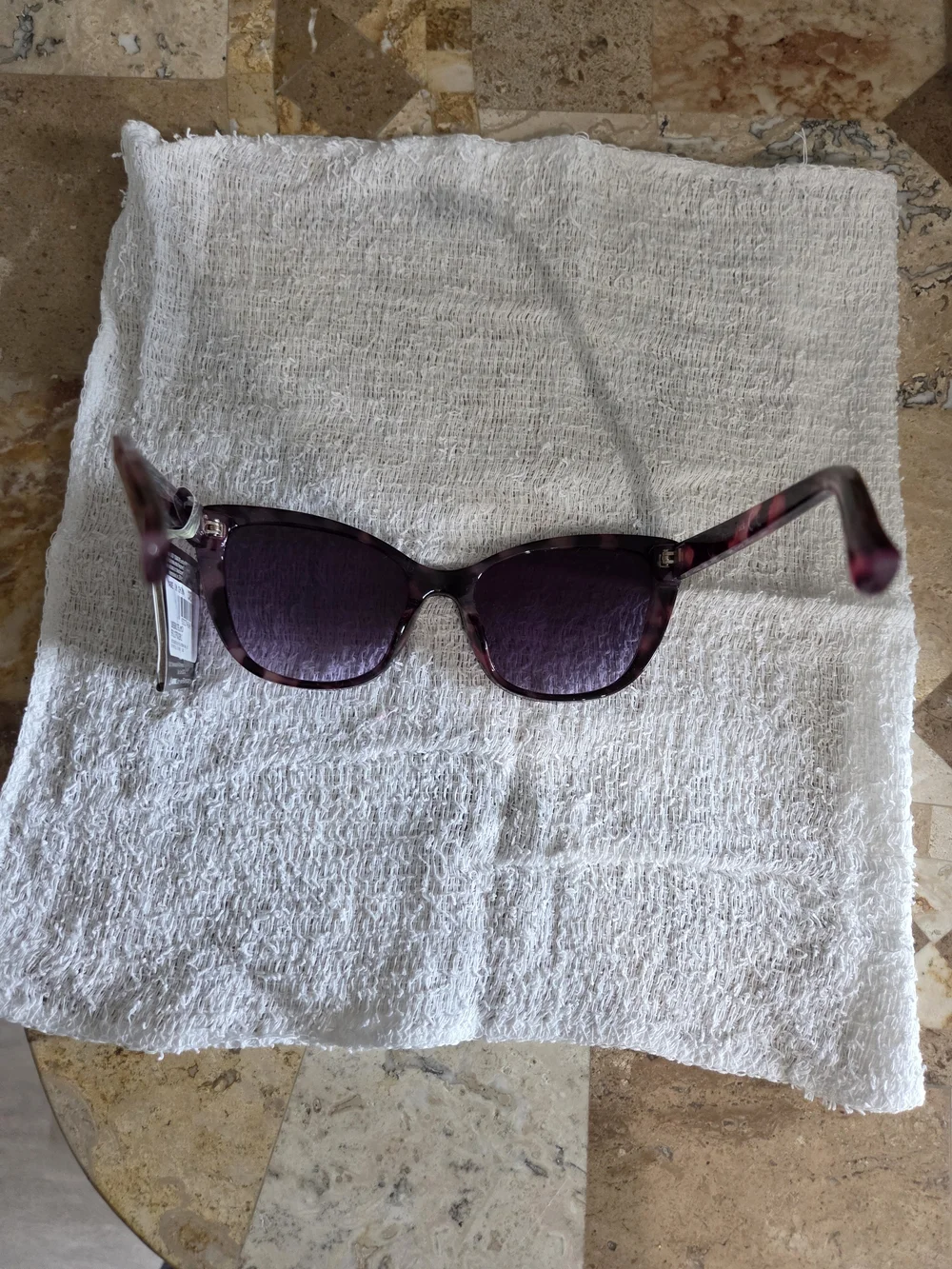 Panama Jack Purple Tortoise Cat-Eye Sunglasses 100% UVA/UVB protection